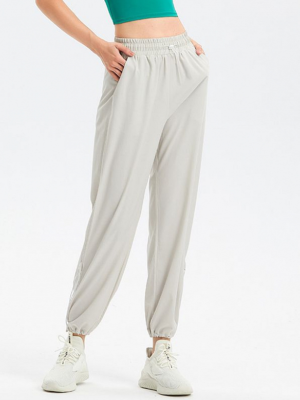 Locker sitzende, schlanke, schnell trocknende, hoch taillierte Yogahose HS689