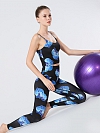 Gemustertes Yoga-Set Sportanzug ST035