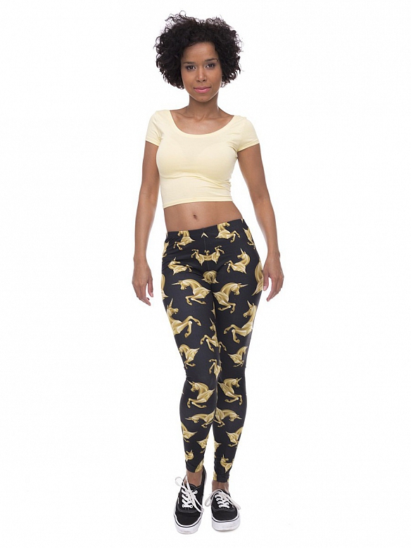 Damen Gemusterte Leggings Sporthose HS284