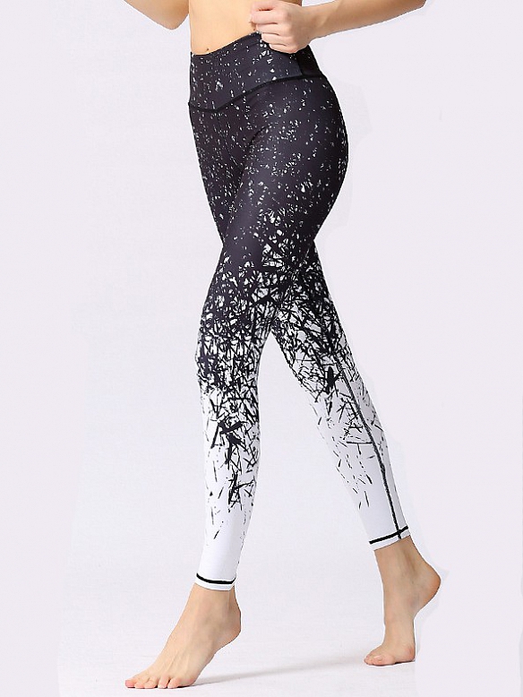 Gemustert Yogahose Damen Leggings HS027