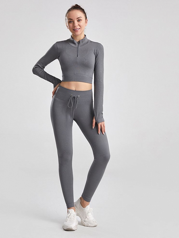 Neue Yoga-Kleidung mit Kordelzug für Herbst und Winter  ST218