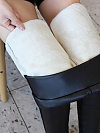 Damen verdicken PU Leggings HS569