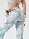 Damen Tie dye Rainbow Leggings Yogahose HS556