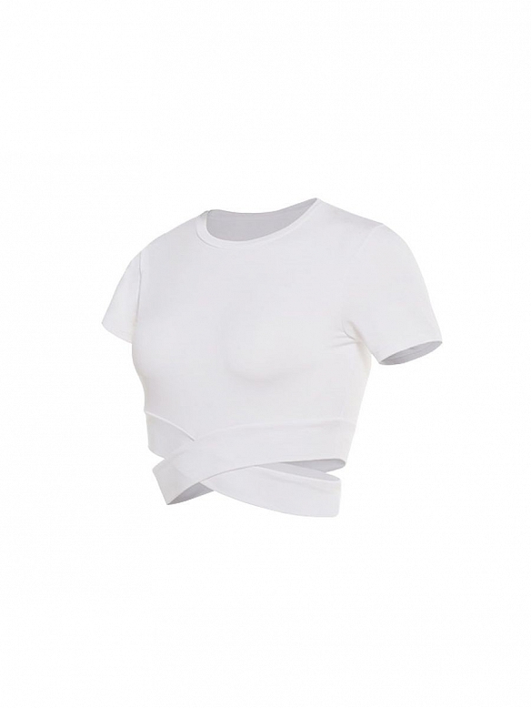 Damen Yoga T-Shirt Crop Top FT153