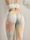 Damen Tie-Dye lange Leggings Sporthose HS417