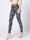 Gemusterte Leggings Fitnesshose HS109