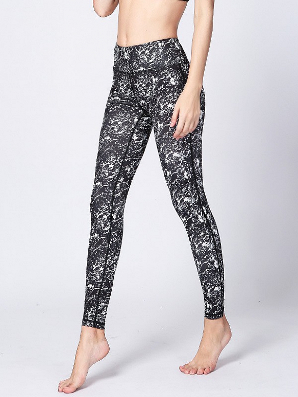 Gemusterte Leggings Fitnesshose HS109