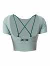 Damen Yoga Fitness T-Shirt Crop Top FT144