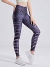 Sports trousers high stretch printed yoga pants HS869