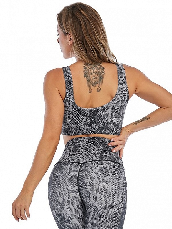 Hoch taillierte Trainingshose Sport-BH zweiteiliges Set ST272