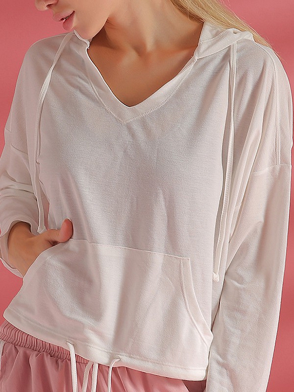 Damen Sport Kapuzenshirt Sport T-Shirt FT051