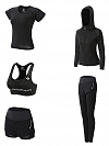Yoga Kleidung Anzug 5er-Set Trainingsanzug Laufbekleidung Gym Fitness Kleidung