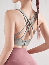 Damen Yoga Sport BH-Gekreuzte Rücken FT035
