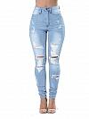 Dehnbare skinny Bettlerjeans für Frauen HS915