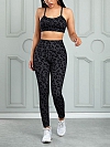 Damen Sexy Leopard Drucken Trainingsanzug Set ST138