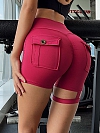 Rücken Crossover Fünf-Punkt-Shorts Yogahose HS629