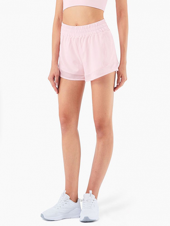 Damen elastisch 2 in 1 Kurze Hose HS548