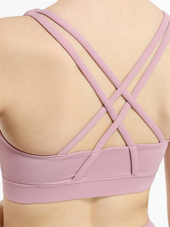 Damen Sport BH mit Reißverschluss Yoga Top FT115