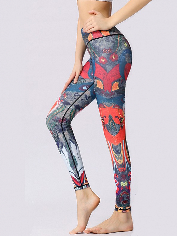 Gemustert Yogahose Damen Leggings HS023