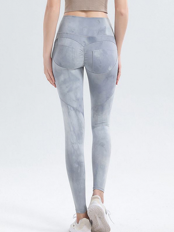 Damen Gemusterte Push UP Leggings Sporthose HS408