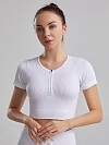 Zip Yoga Kurzarm Top PF009