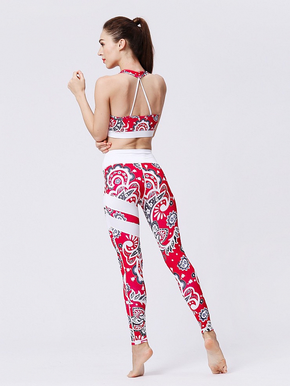 Gemustertes Yoga-Set ST025