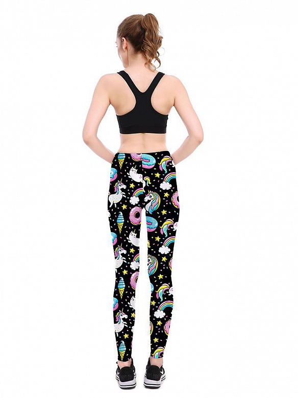 Schwimmring Diva Print Persönlichkeit Atmungsaktive Yogahose HS696