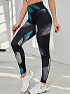 Neue Yoga-Hose für Frauen Digitaldruck eng anliegende hohe Taille Ausbildung hohe Stretch Sport und Fitness Böden HS673