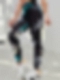 Neue Yoga-Hose für Frauen Digitaldruck eng anliegende hohe Taille Ausbildung hohe Stretch Sport und Fitness Böden HS673 