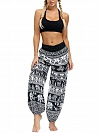 Damen Gemusterte Haremshose Yogahose für Sommer HS509