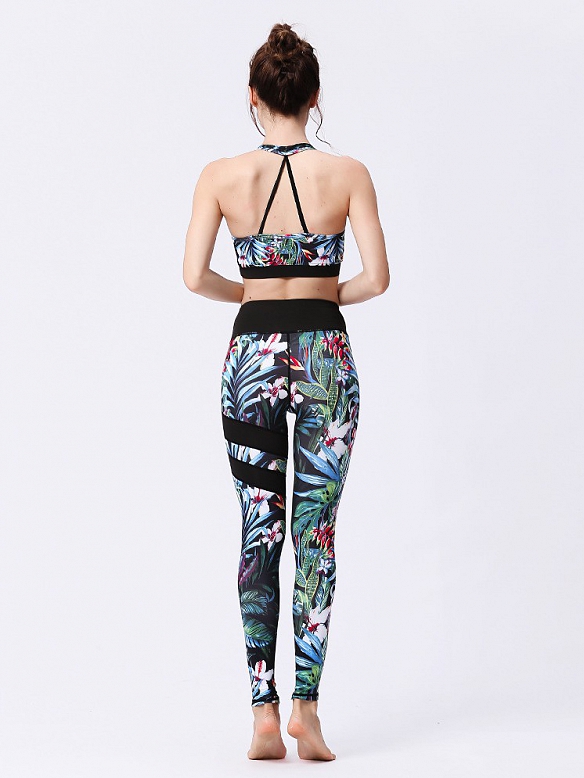 Gemustertes Yoga-Set ST021