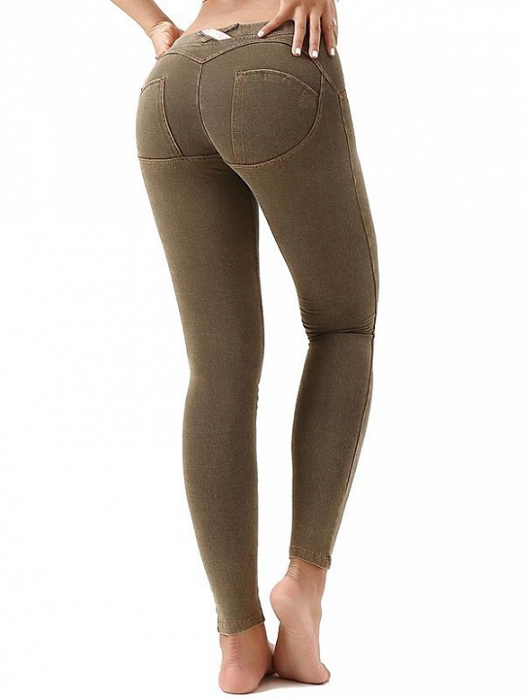 Damen Denim Jersey Sport-Leggings HS434
