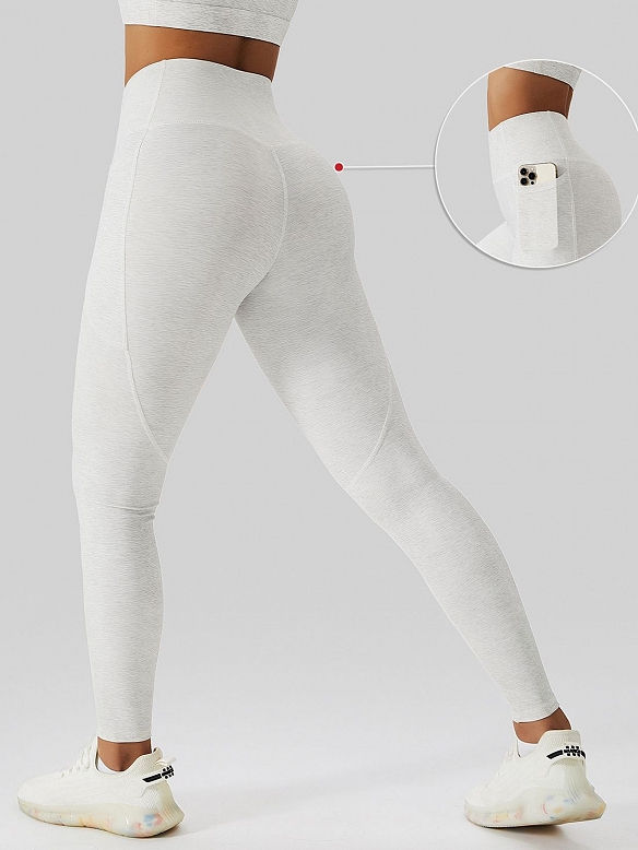 Stretch-Sporthose mit hoher Taille HS845