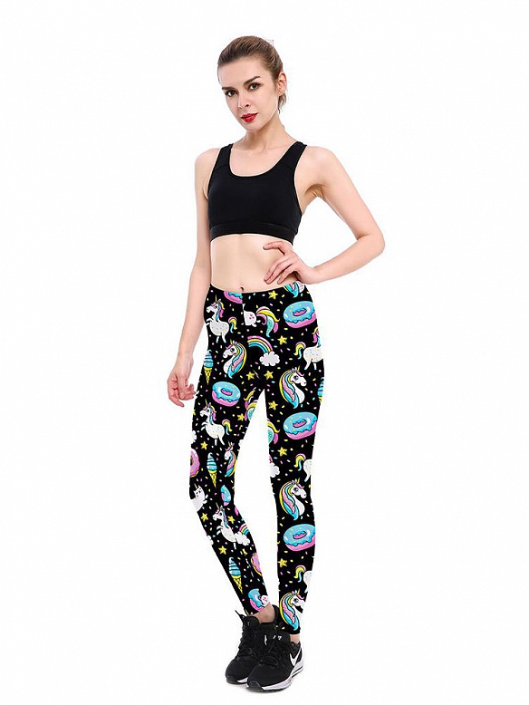 Schwimmring Diva Print Persönlichkeit Atmungsaktive Yogahose HS696