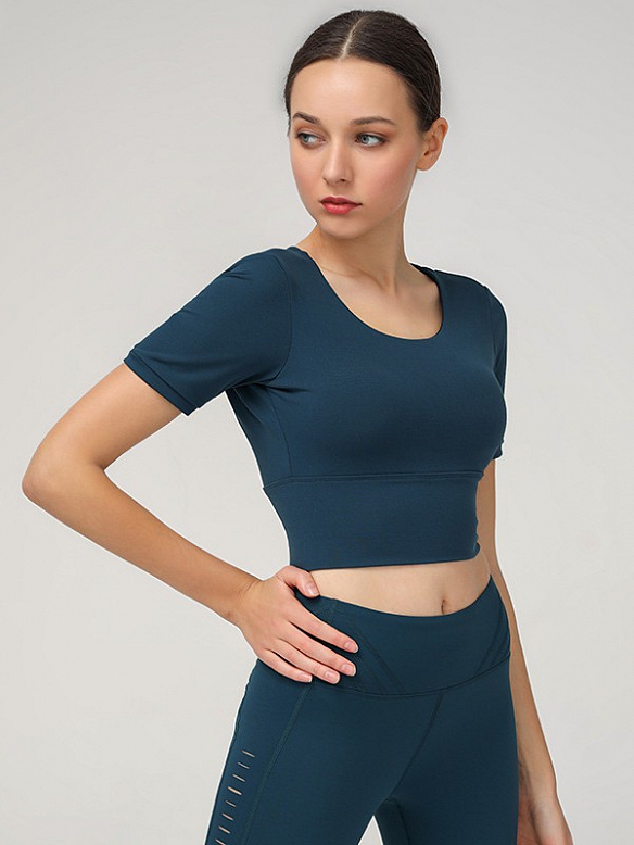 Sport Crop Top Yoga T-Shirts FT005