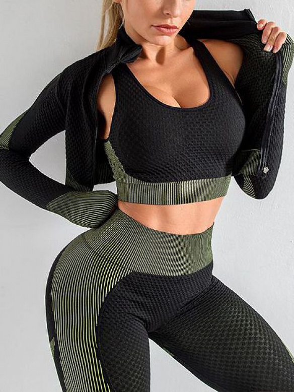 Damen Trainingsanzug 3er-Set  Running-Set ST109