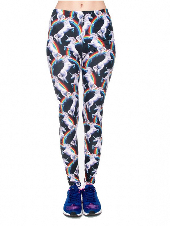 Damen Gemusterte Leggings Sporthose HS283