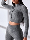 Langärmeliger Sport- und Fitnessanzug mit hoher Taille ST253