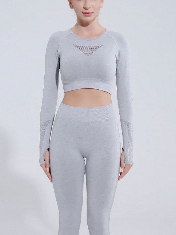 Damen langarm Sportanzug Running-Set Herbst Winter ST145