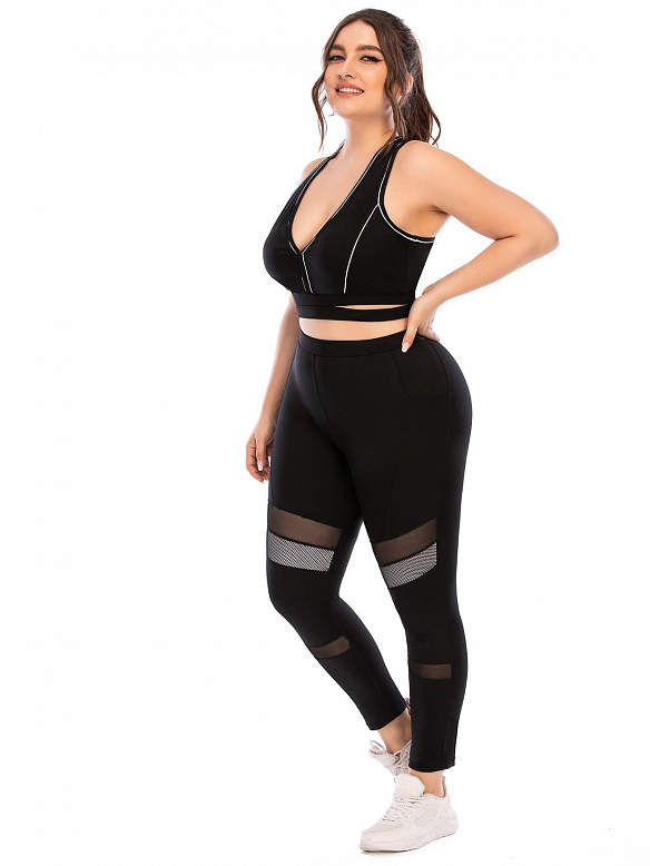 Damen Schwarz Atmungsaktiv Shaping Hip Lift Sweatpants HS667