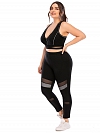 Damen Schwarz Atmungsaktiv Shaping Hip Lift Sweatpants HS667