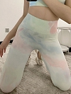 Damen Tie-Dye lange Leggings Sporthose HS417