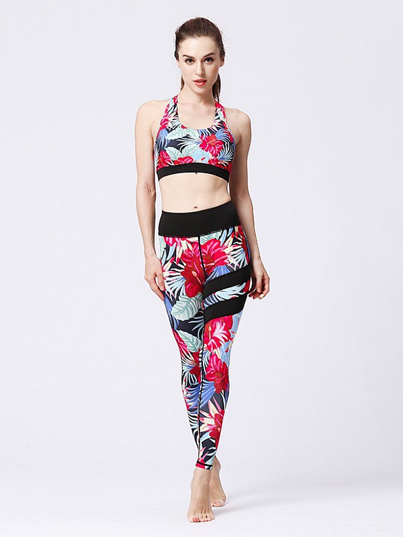 Gemustertes Yoga-Set ST024