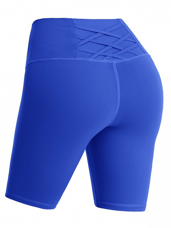Rücken Crossover Fünf-Punkt-Shorts Yogahose HS617