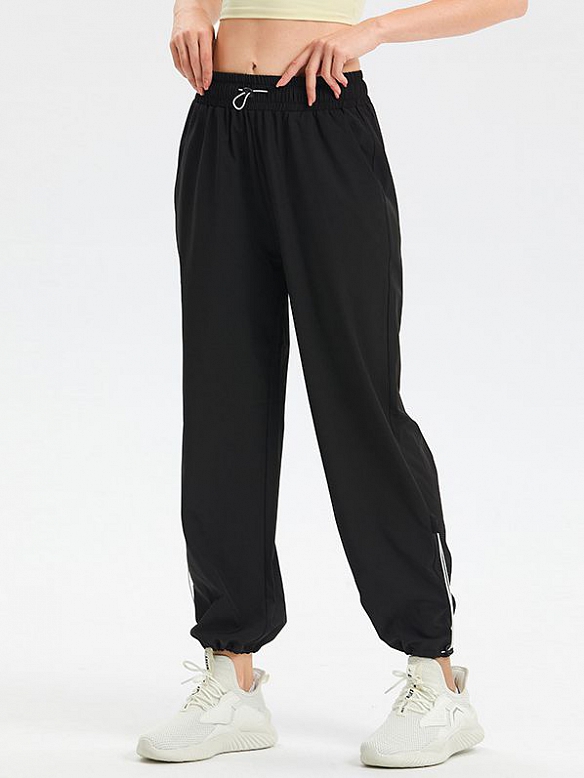 Locker sitzende, schlanke, schnell trocknende, hoch taillierte Yogahose HS689