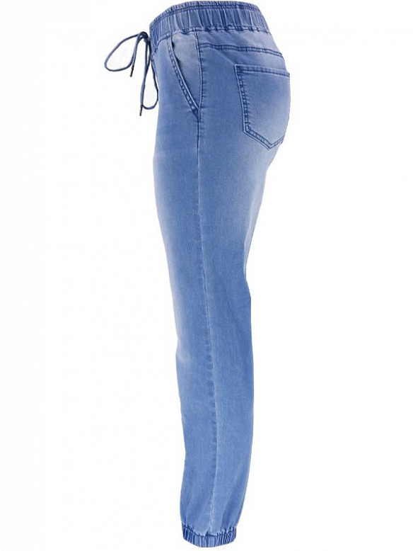 Luftige und schlanke, gewaschene Pendlerhose HS786