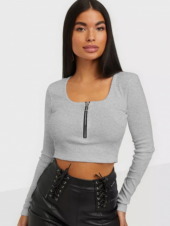 Zweireihige zerrissene Stretch-Damenhose HS935