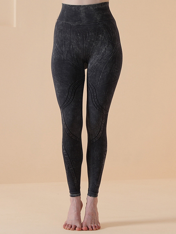 Damen gemusterte Lange Leggings HS568