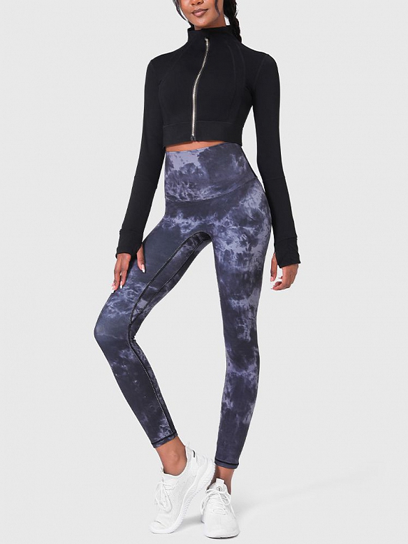 Tie-Dye Skinny Hip Lift Yoga Kleid ST244