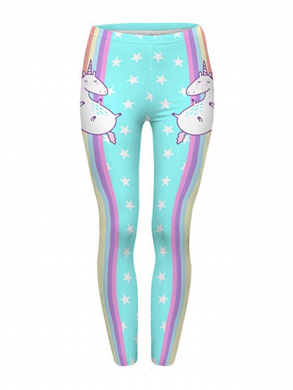 Damen Gemusterte Leggings Sporthose HS287